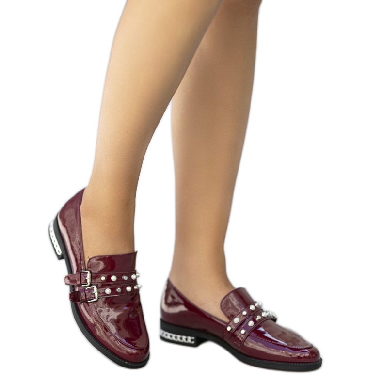 Zapatos bajos granate para mujer C18-6252-2 multicolor Zapatos bajos granate para mujer C18-6252-2 multicolor