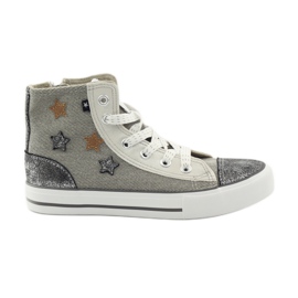 Big Star Zapatillas atadas en estrella grande 374068. marrón gris