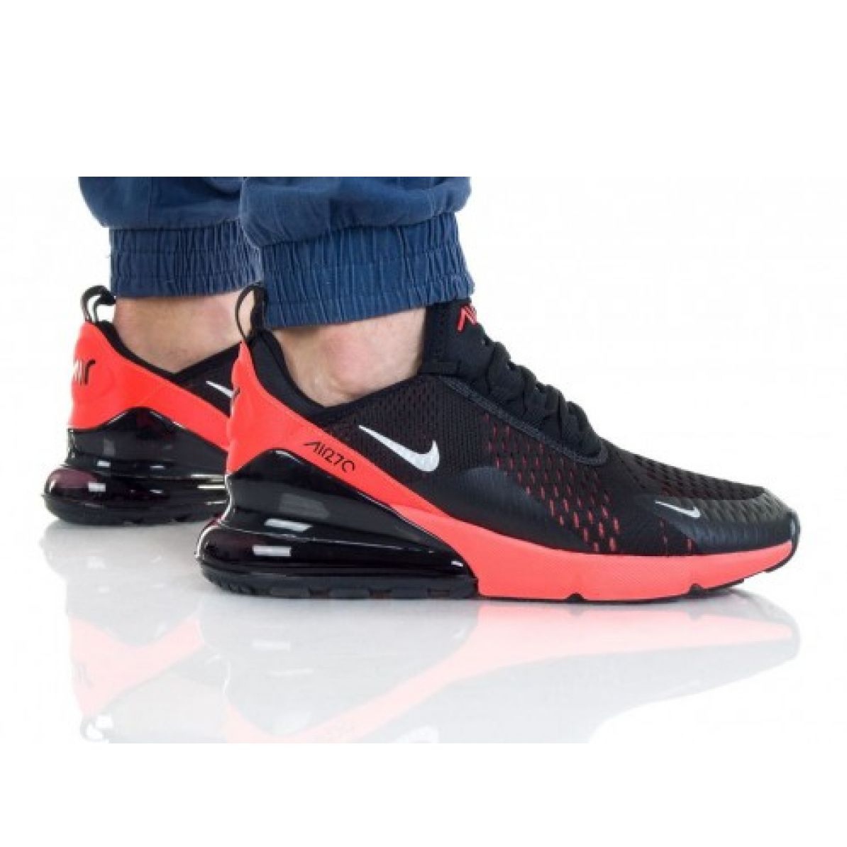 Nike air max top 270 negro y rojo