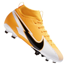 Zapatillas de fútbol Nike Superfly 7 Academy Mg Jr AT8120-801 multicolor naranjas y tintos