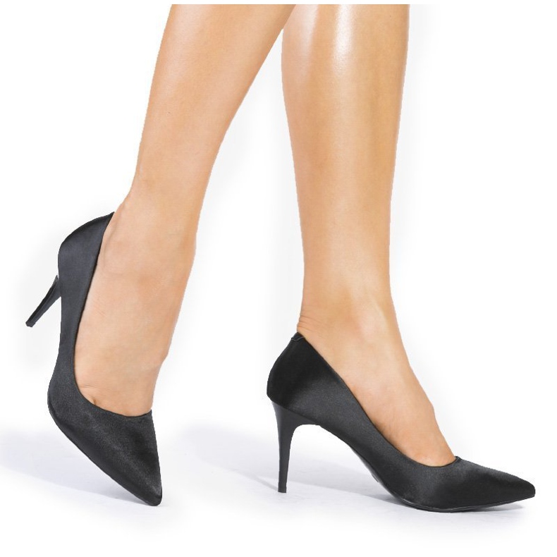 Bombas negras en el talón LEI-160 negro Bombas negras en el talón LEI-160 negro