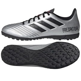 Botas de fútbol adidas Predator 19.4 Tf M F35634 plata