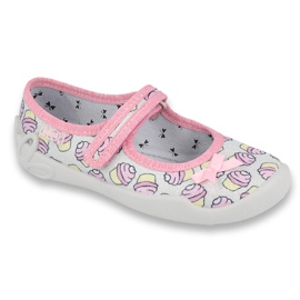 Calzado infantil befado 114X390 rosa gris