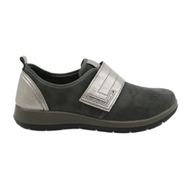 Zapatos de velcro para mujeres de Befado 156d003 negro gris