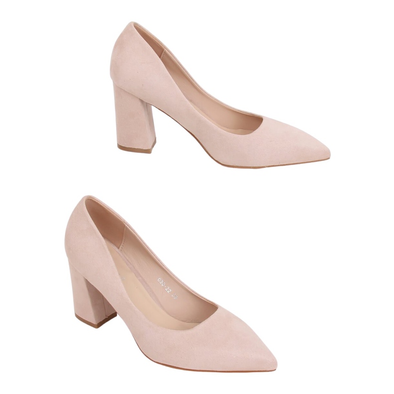 Bombas en el poste beige 030-22 ES-1 Beige marrón