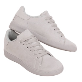 Zapatillas de mujer gris ante gris 6301