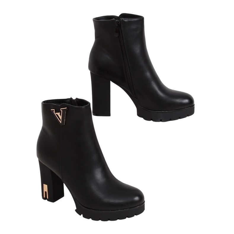 Black 1032A-GA Botas negras con plataforma negro Black 1032A-GA Botas negras con plataforma negro