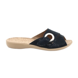 Zapatos de mujer befado pu 265D017 azul marino