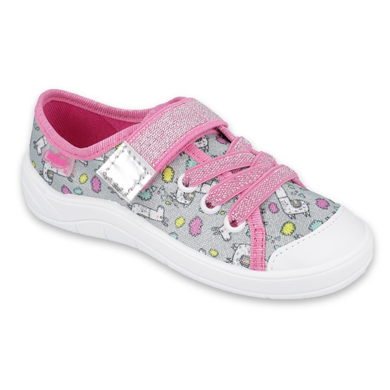 Calzado infantil befado 251X158 rosado gris