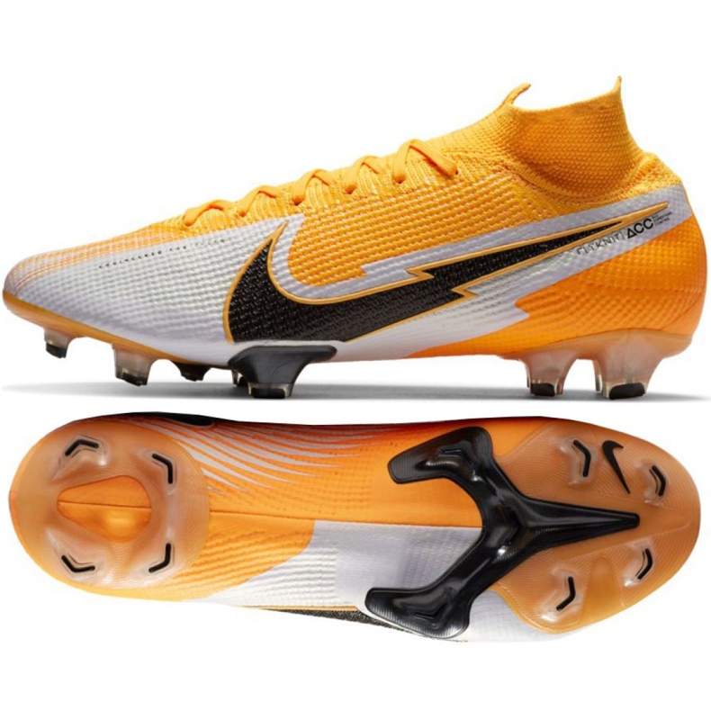 Zapatos de fútbol Nike Mercurial Superfly 7 Elite Fg M AQ4174-801 multicolor naranja