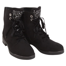Botas negras con cordones BH2537-KB Black negro