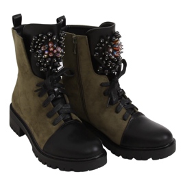 Botas con cordones verde trabajador NC1062 Verde