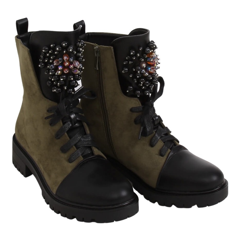 Botas con cordones verde trabajador NC1062 Verde
