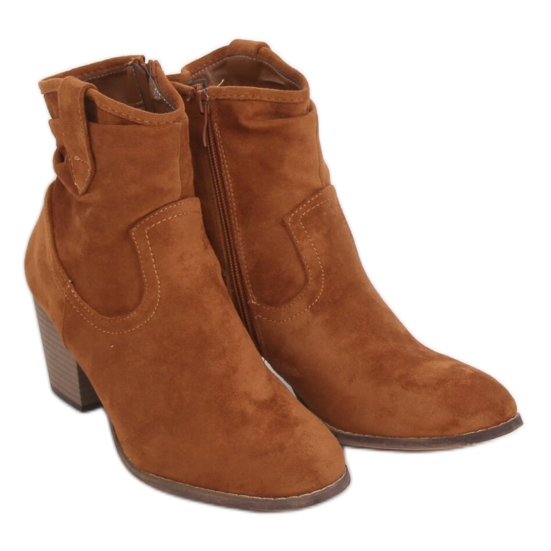 Camel 100-986B0-2 Botas de tacón camel marrón