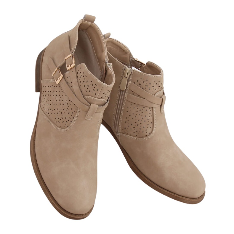 Zapatos beige de mujer CH2003 Beige marrón