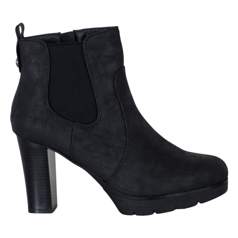 Goodin Botas de moda en el poste. negro