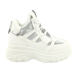 Evento Calzado deportivo alto 20BT26-3192 blanco plata