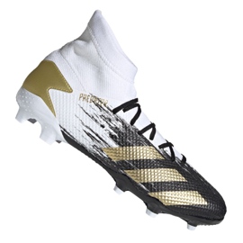Botas de fútbol adidas Predator 20.3 Fg M FW9196 negro, blanco, negro, dorado blanco