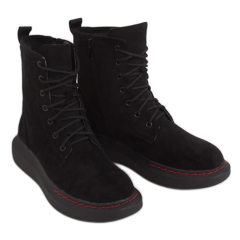 Botas negras con cordones NC1070 Black negro