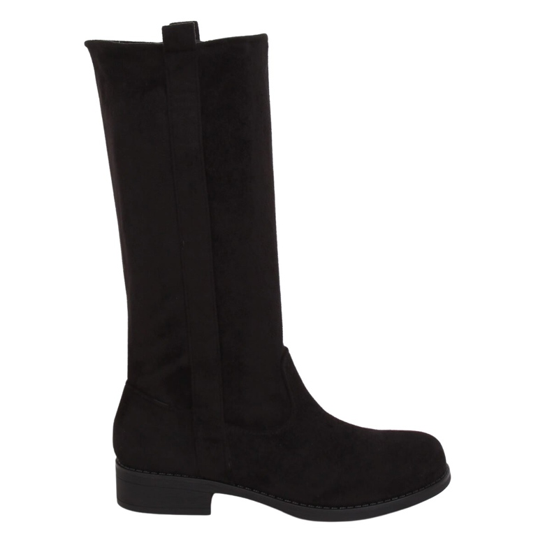 Botas negras con parte superior recta ST-19P Black negro Botas negras con parte superior recta ST-19P Black negro