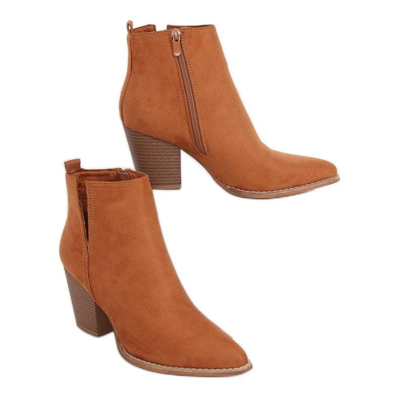 Botas de tacón almendra camel M397 Camel marrón Botas de tacón almendra camel M397 Camel marrón