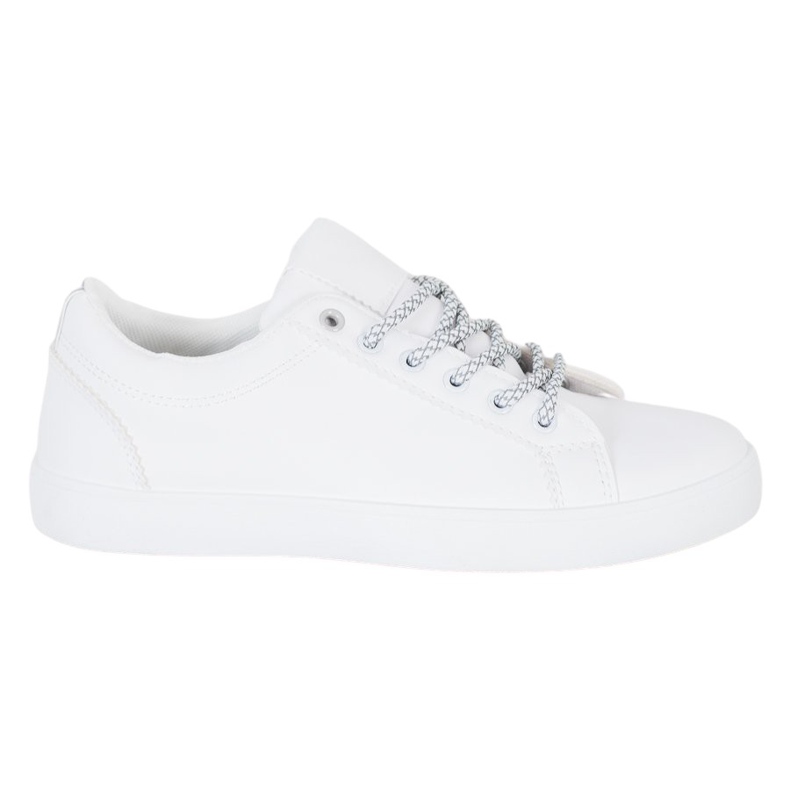 SHELOVET Zapatillas con cordones decorativos blanco