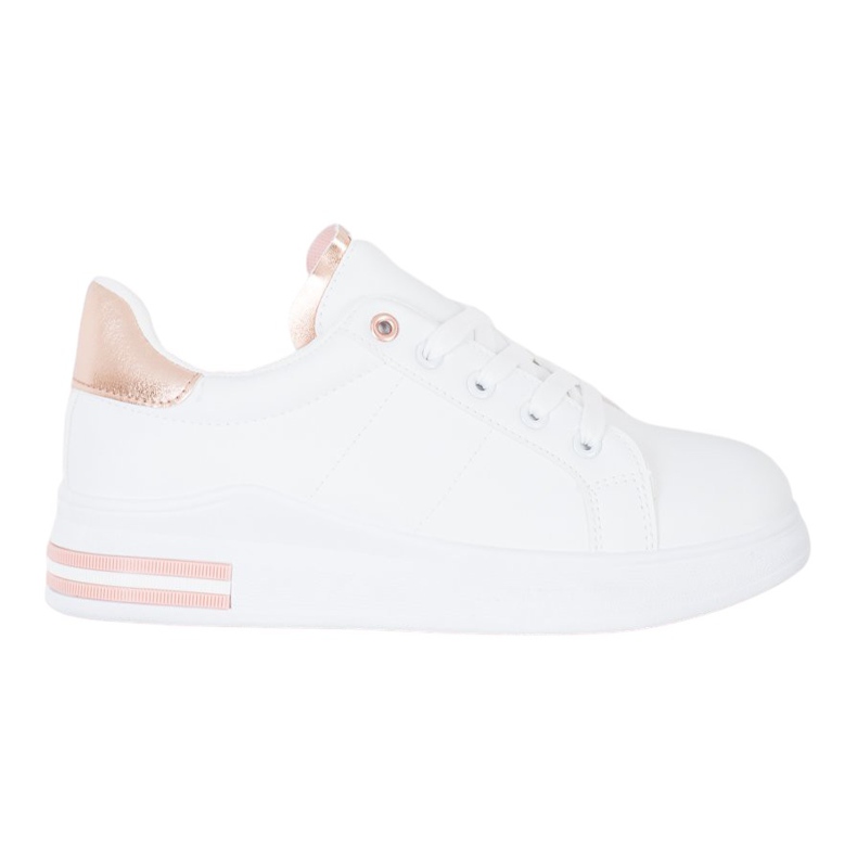 SHELOVET Zapatillas de deporte atadas de moda blanco SHELOVET Zapatillas de deporte atadas de moda blanco