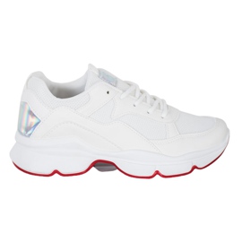 SHELOVET Cómodas zapatillas blancas blanco