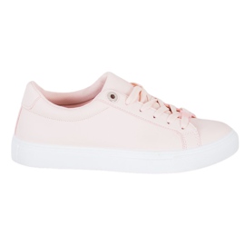 SHELOVET Zapatillas Con Piel Ecológica rosado