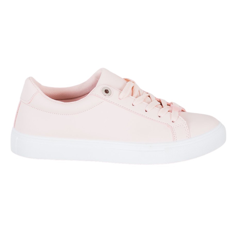 SHELOVET Zapatillas Con Piel Ecológica rosado