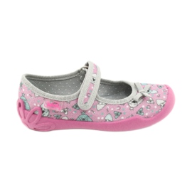 Calzado infantil befado 114X413 rosa gris