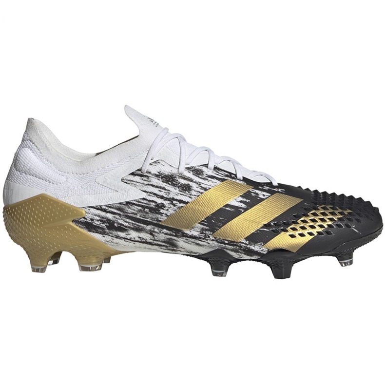 Botas de fútbol adidas Predator Mutator 20.1 LM Fg FW9182 gris blanco Botas de fútbol adidas Predator Mutator 20.1 LM Fg FW9182 gris blanco