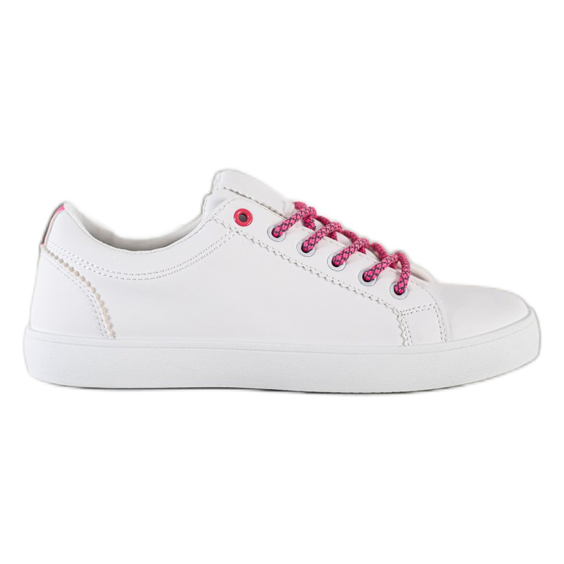 SHELOVET Zapatillas con cordones decorativos blanco