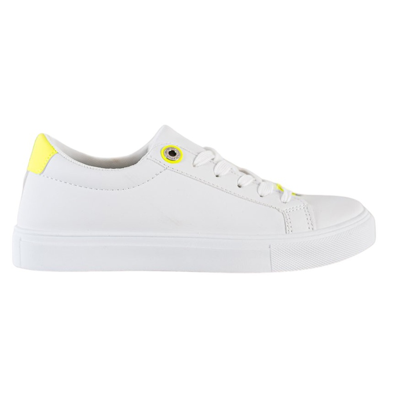 SHELOVET Zapatillas Con Piel Ecológica blanco