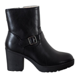 J. Star Botas de moda en la plataforma negro