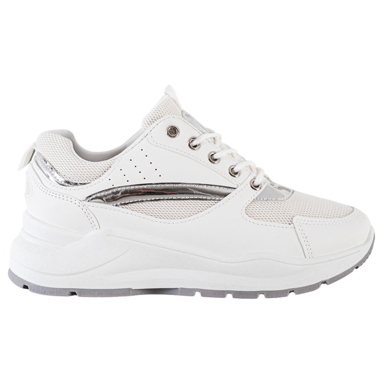 Ideal Shoes Zapatillas deportivas con estilo blanco