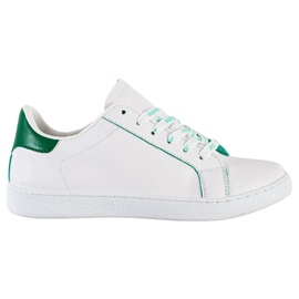 SHELOVET Calzado deportivo de moda blanco verde