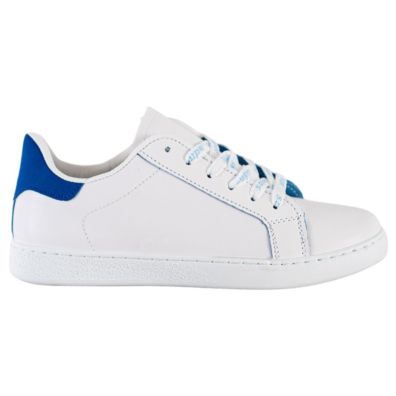 SHELOVET Calzado deportivo de moda blanco azul