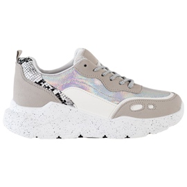 Kayla Zapatillas Con Efecto Holo blanco gris multicolor
