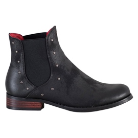 Goodin Botines chelsea negros con accesorios
