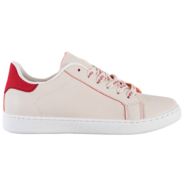 SHELOVET Calzado deportivo de moda blanco rojo