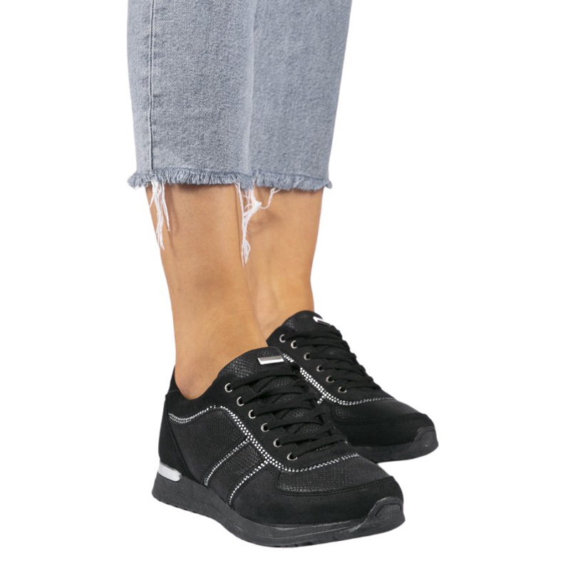 Zapato deportivo negro ante ecológico 6162-Y