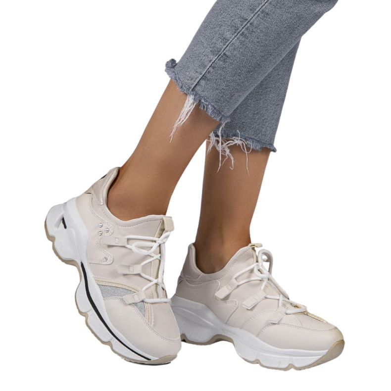 Deportivas beige Lycra C947 Deportivas beige Lycra C947