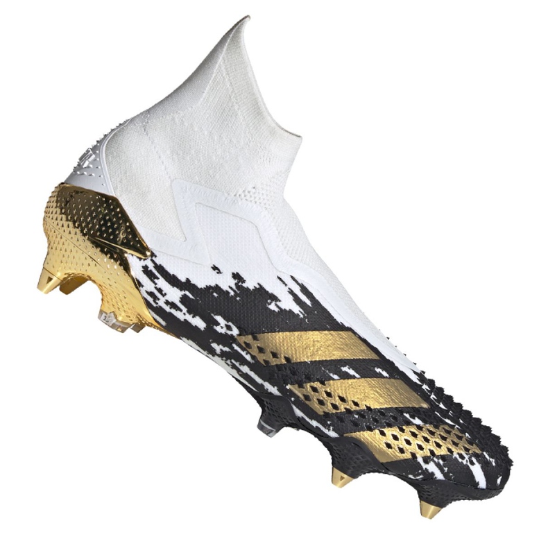 Botas de fútbol adidas Predator 20+ Sg M FW9176 gris / plata, blanco, negro, dorado blanco