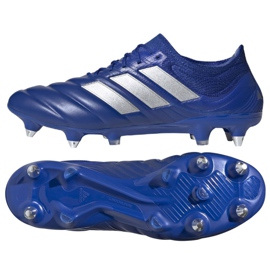 Botas de fútbol adidas Copa 20.1 Sg M EH0891 plata, azul azul