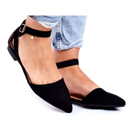 SEA Bailarinas Planas Negras de Mujer con Cinturón con Allison Spitz negro SEA Bailarinas Planas Negras de Mujer con Cinturón con Allison Spitz negro