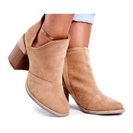 MSMG Botines de Mujer Corte Beige Meliori