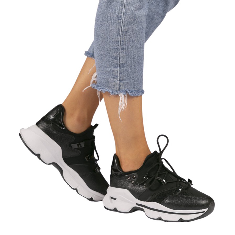 Deportivas negras Lycra C947 negro Deportivas negras Lycra C947 negro