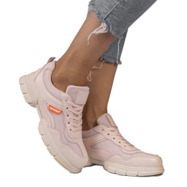 Calzado deportivo rosa de moda C051 rosado