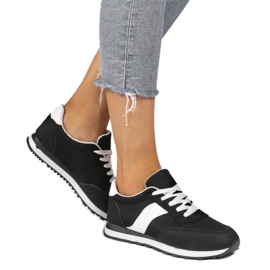 Zapatillas deportivas negras 3149 blanco negro